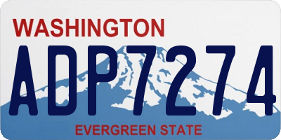 WA license plate ADP7274