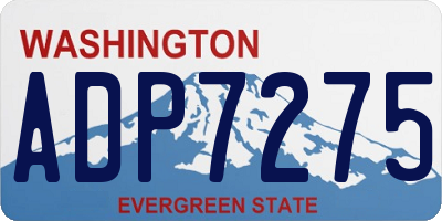 WA license plate ADP7275