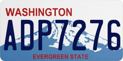 WA license plate ADP7276
