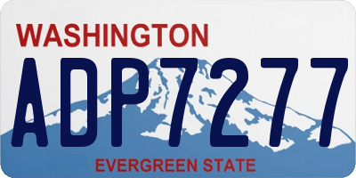 WA license plate ADP7277