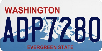 WA license plate ADP7280