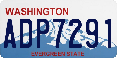 WA license plate ADP7291