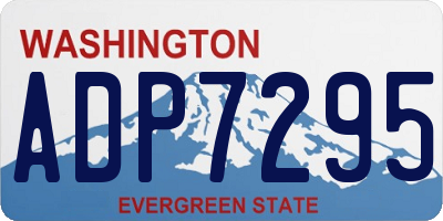 WA license plate ADP7295