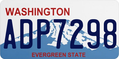 WA license plate ADP7298