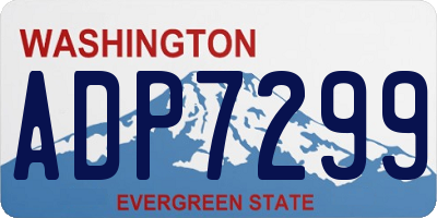 WA license plate ADP7299