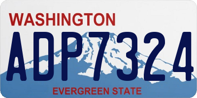 WA license plate ADP7324