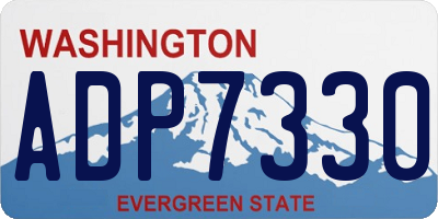 WA license plate ADP7330