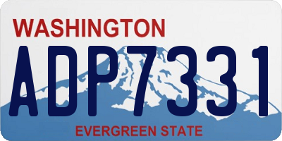 WA license plate ADP7331
