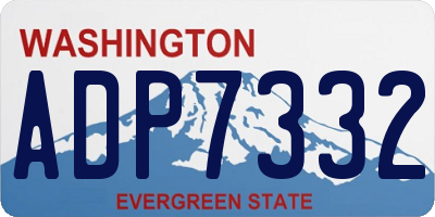 WA license plate ADP7332