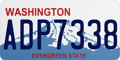 WA license plate ADP7338