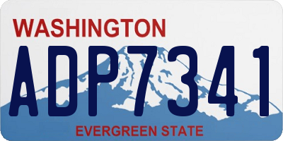 WA license plate ADP7341