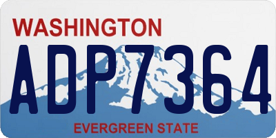 WA license plate ADP7364