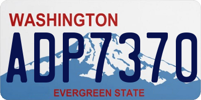 WA license plate ADP7370