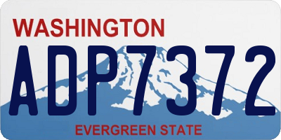 WA license plate ADP7372