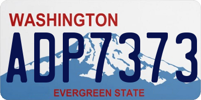 WA license plate ADP7373