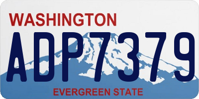 WA license plate ADP7379