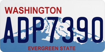 WA license plate ADP7390