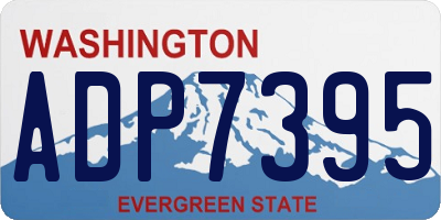 WA license plate ADP7395