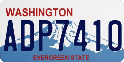 WA license plate ADP7410