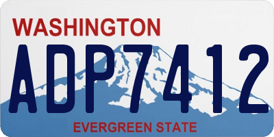 WA license plate ADP7412