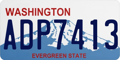 WA license plate ADP7413