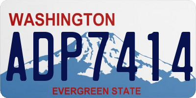 WA license plate ADP7414