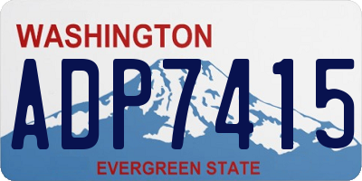 WA license plate ADP7415