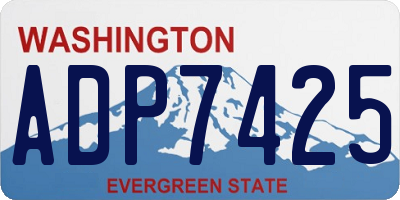 WA license plate ADP7425
