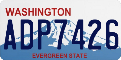 WA license plate ADP7426