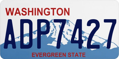 WA license plate ADP7427