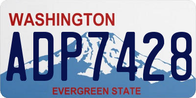 WA license plate ADP7428