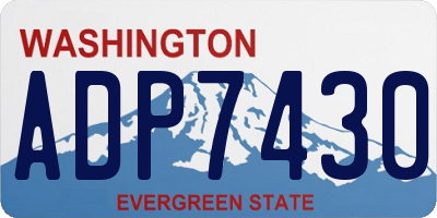 WA license plate ADP7430