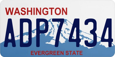 WA license plate ADP7434
