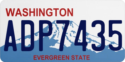 WA license plate ADP7435