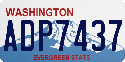 WA license plate ADP7437