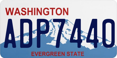WA license plate ADP7440
