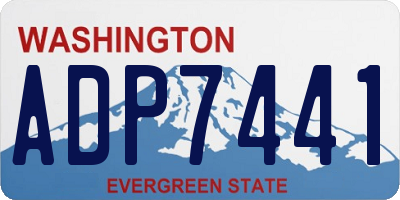 WA license plate ADP7441