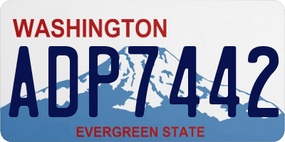 WA license plate ADP7442