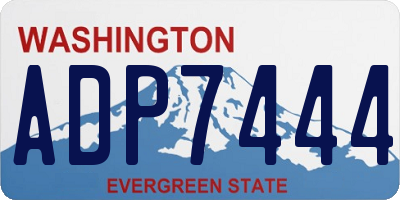 WA license plate ADP7444