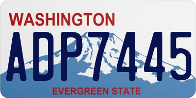 WA license plate ADP7445