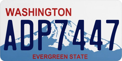 WA license plate ADP7447