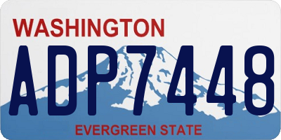 WA license plate ADP7448