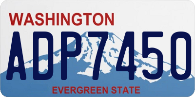 WA license plate ADP7450