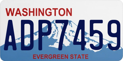 WA license plate ADP7459