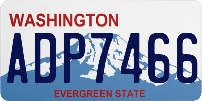 WA license plate ADP7466