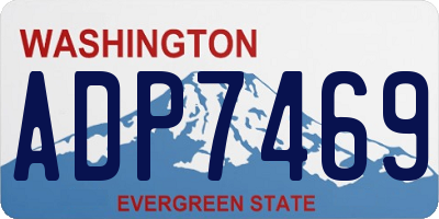 WA license plate ADP7469