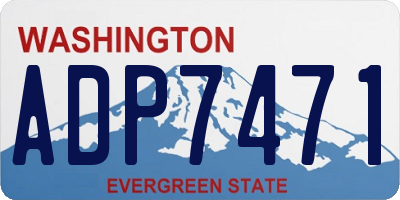WA license plate ADP7471