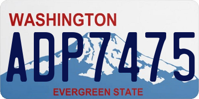 WA license plate ADP7475