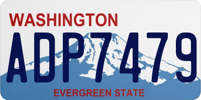 WA license plate ADP7479