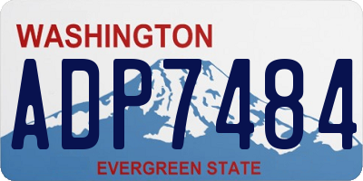 WA license plate ADP7484
